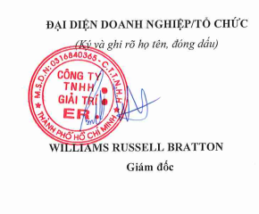 CÔNG TY TNHH GIẢI TRÍ ER