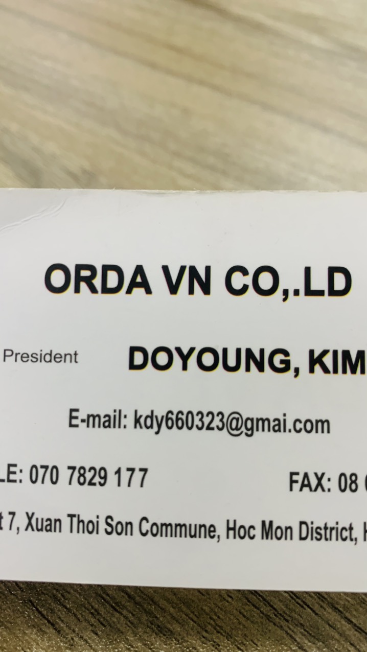 Công Ty TNHH Orda Việt Nam