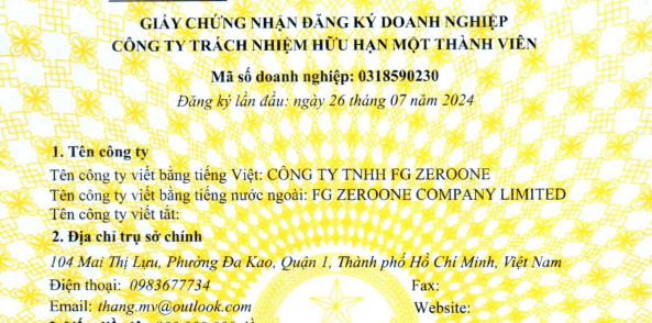 CÔNG TY TNHH FG ZEROONE